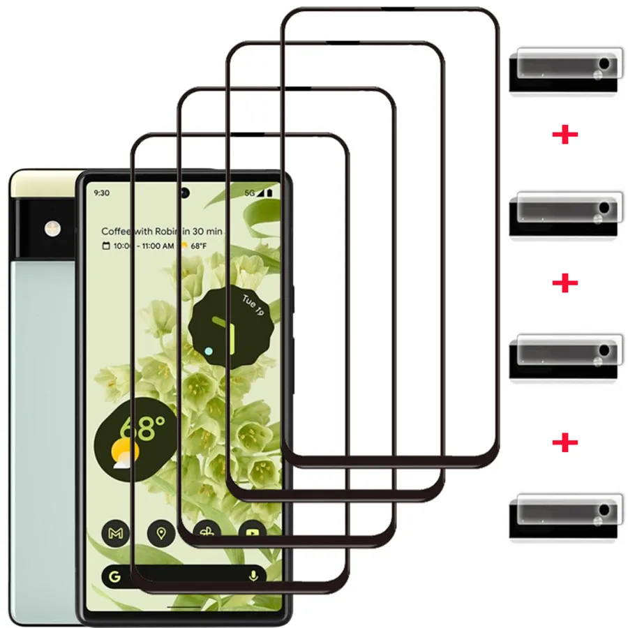 Pixel 8 Pro Pixel 7A Vetro Protettivo Pixel 7A Vetro Corazzato Per Google Pixel 6A 9H Pellicola Salvaschermo Pixel 8 Pellicola Per Obiettivo Fotocamer