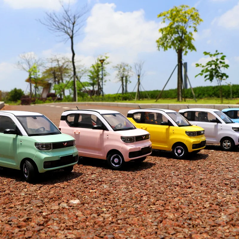 Hot Chuang Star D32mini 1:16 Full Scale Rear Wheel Drive Rc Car Wuling Hongguang Remote Control Car Macaron Color Boy Gift Toy 3