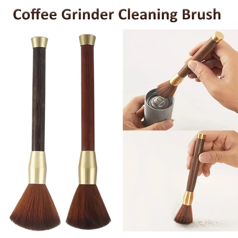 Coffee Grinder Cleaning Brush Wooden Handle Espresso Brush Dusting Coffee Powder Home Kitchen Tool