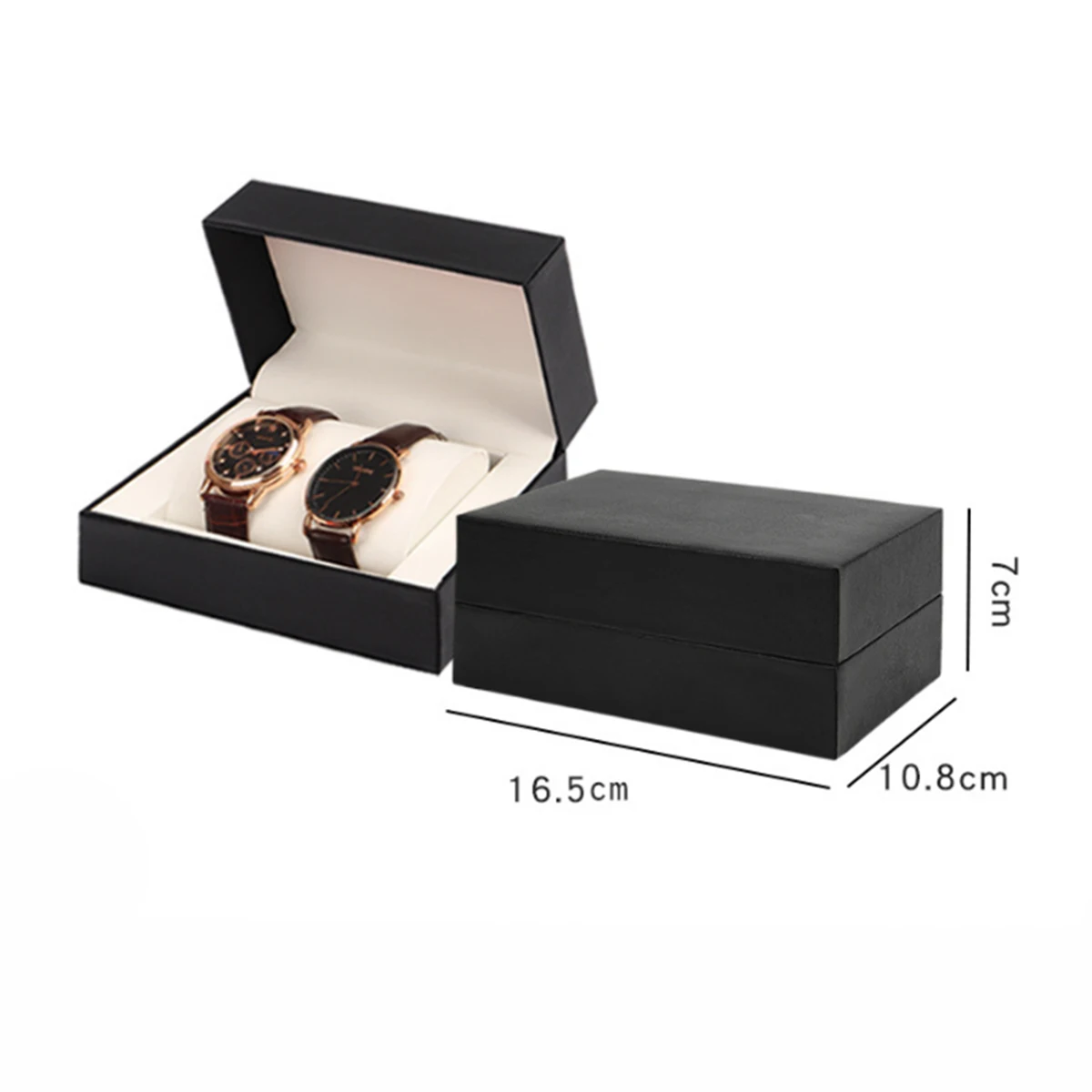 PU Leather Single Watch Gift Box with Soft Pillow, Luxury Wristwatch Display Case Organ... - SKU PLWB1052 - UGI Packaging
