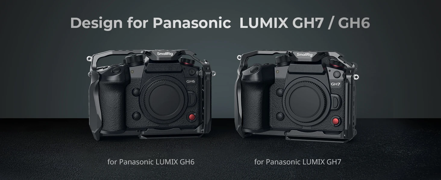GH6 "HawkLock" Quick Release Cage for Panasonic GH7 / GH6 w Arca-Swiss Quick Rel