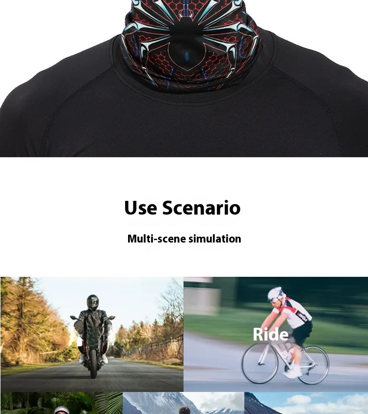 Sommer Motorrad Sonnenschutz Eisseide Kopfbedeckung Herren Outdoor Fahrradhelm Innenhut Windschutz Staubdichte Reitmaske_voghion.com