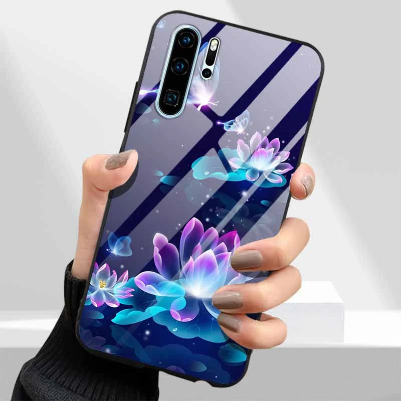 Premium Tempered Glass Phone Case with Hard PC Back Cover