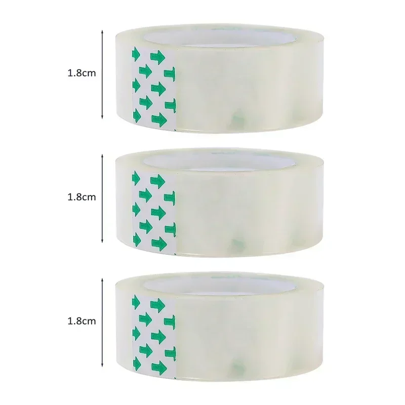 Clear Transparent Adhesive Tape – Multipurpose Rolls for Gift Wrapping, Packing, Home, Office, and School Use