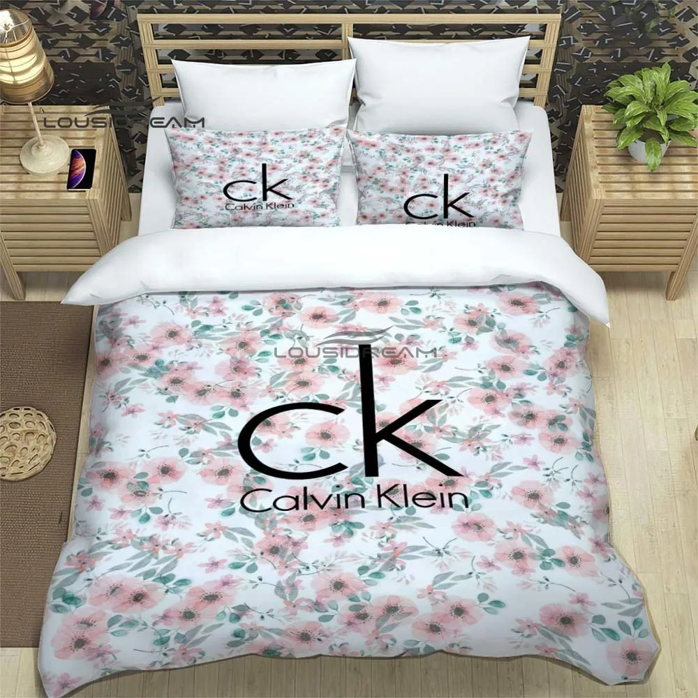 Fashion Calvin Kleins Bedding Set 3D Printing Home Decoration Boy Girl King Size Bedding Set Quilt Cover Pillowcas