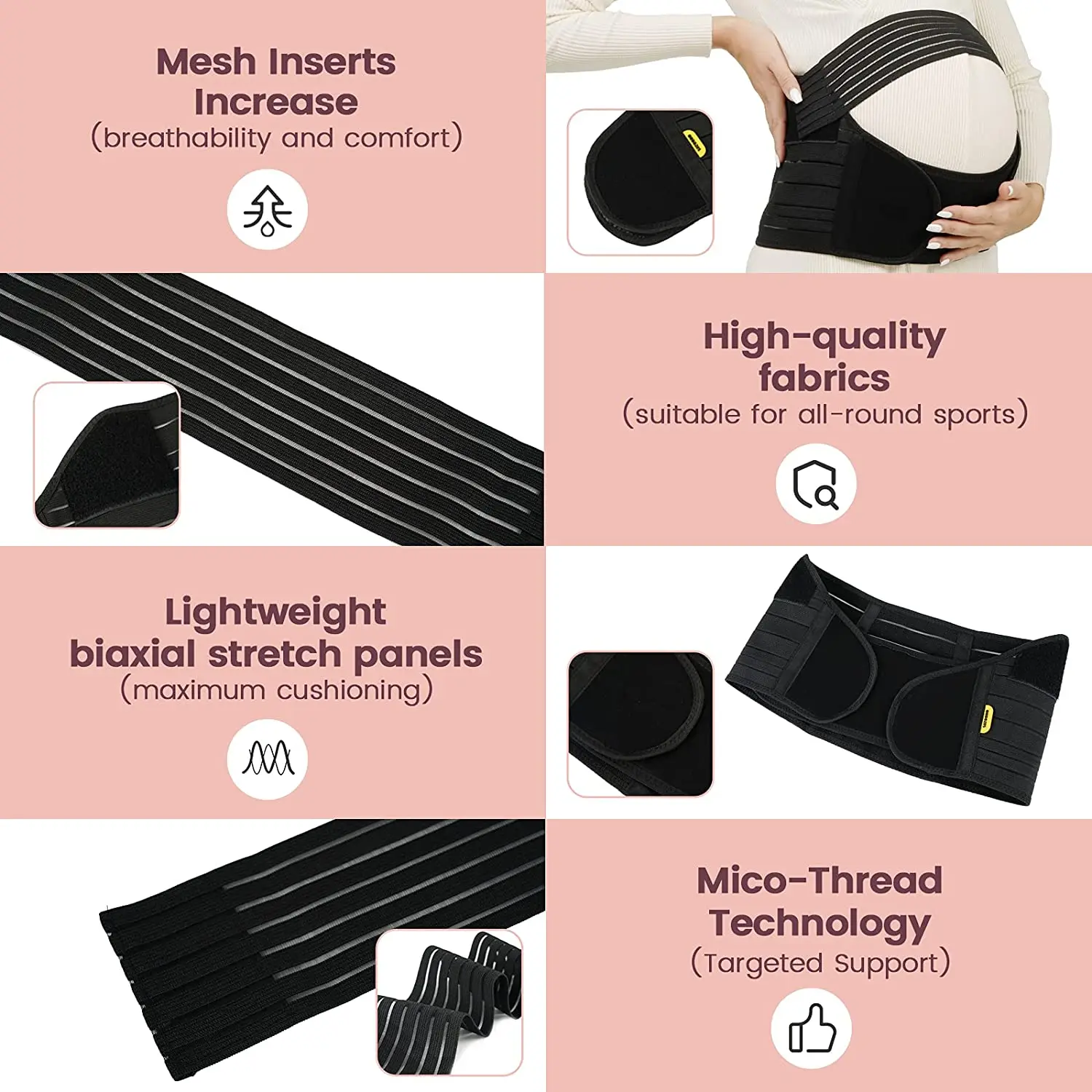 Pregnancy Belly Support Belt Pregnant Women Belts Maternity Waist Care Abdomen Support Back Brace Protector