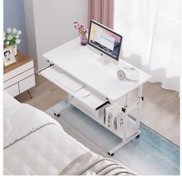 

Lifting Desktop Computer Desk Movable Lazy Bedside Table Household Simple Small Table Bedroom and Household Student Desk