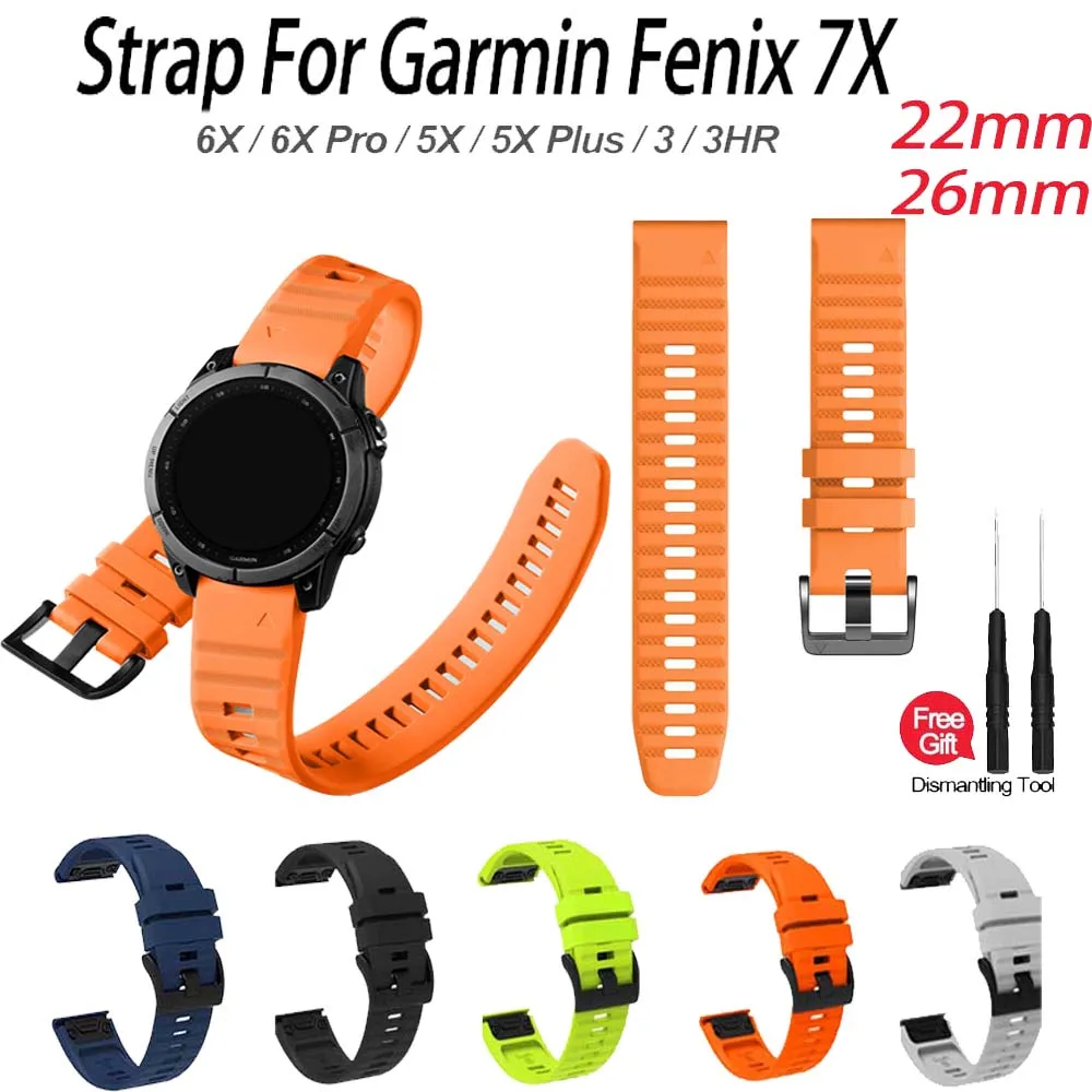 Durable QuickFit Watch Strap - 26mm/22mm Adjustable Band