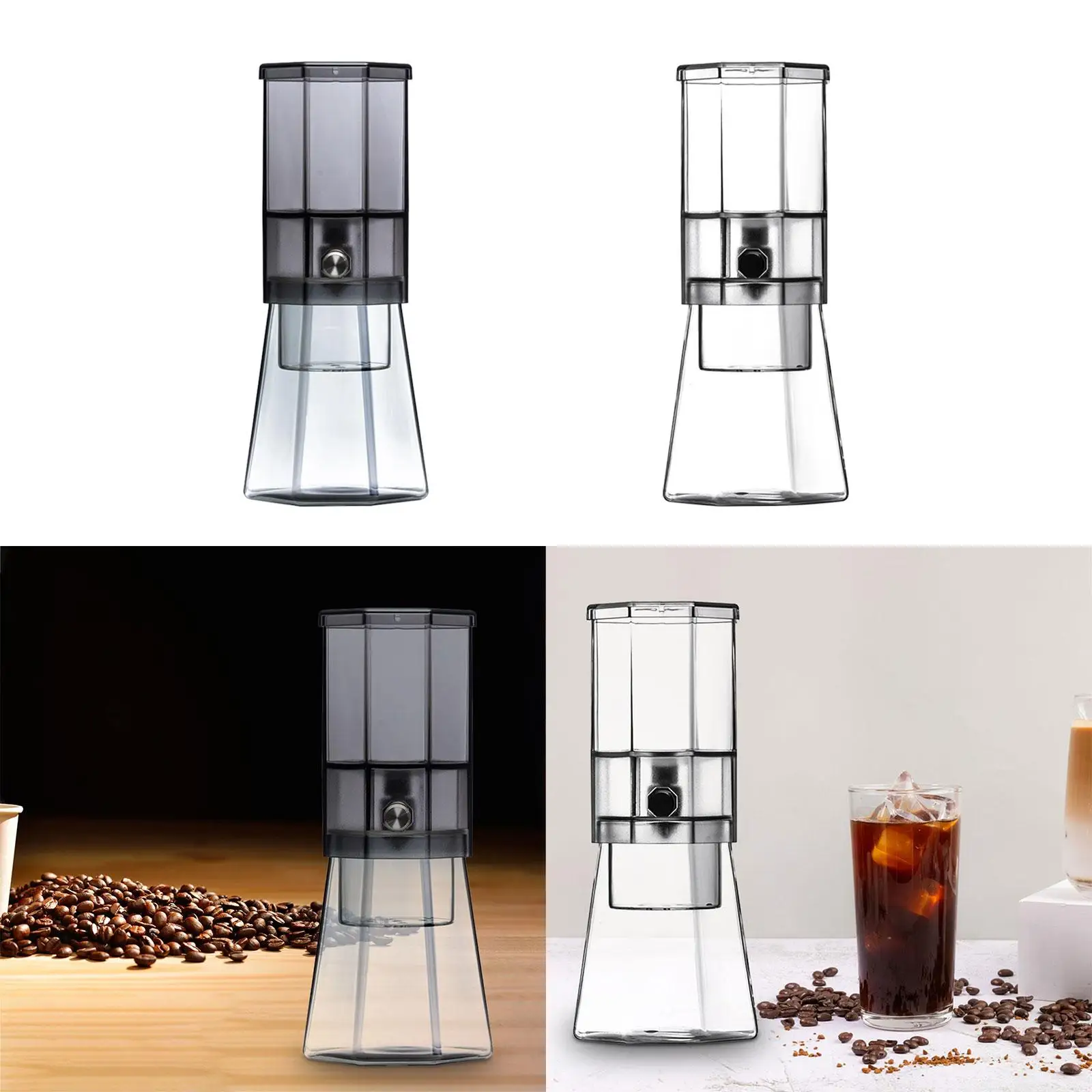 Cold Brew Coffee Maker Glass Coffee Pitcher Coffee Machine Iced Coffee Maker Drip Coffee Pot for Cafe Picnic Office Home Party 3