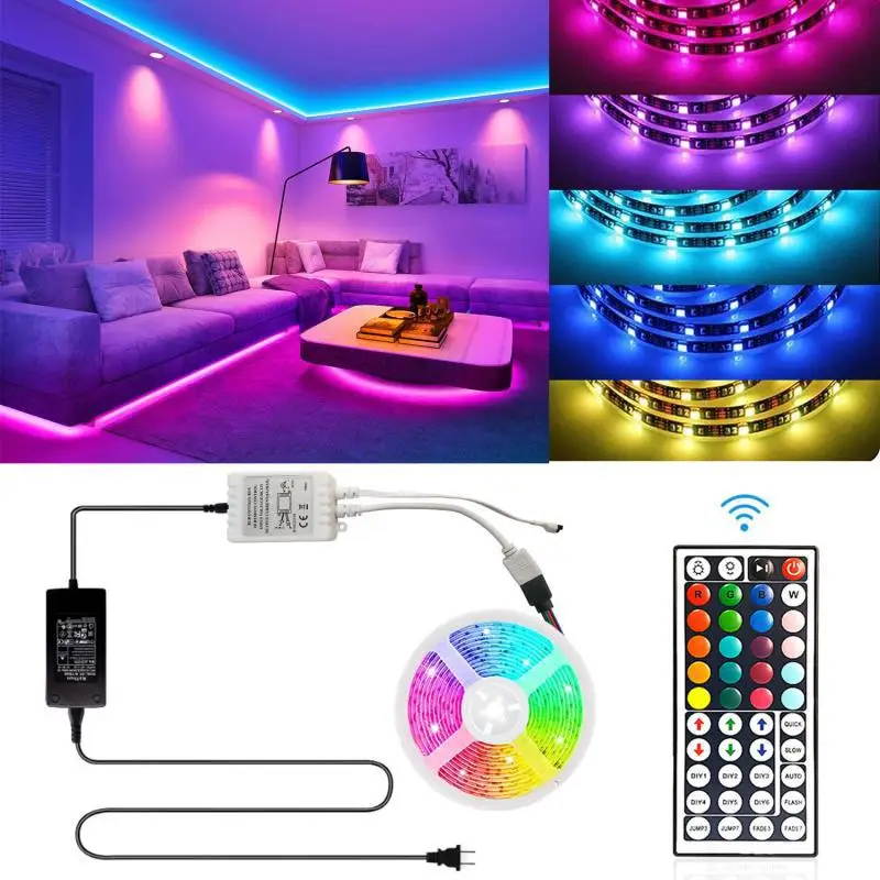 รูปสินค้า ตัวควบคุมไฟ LED RGB 44 ปุ่ม รีโมทคอนโทรล หรี่ไฟ DC12V