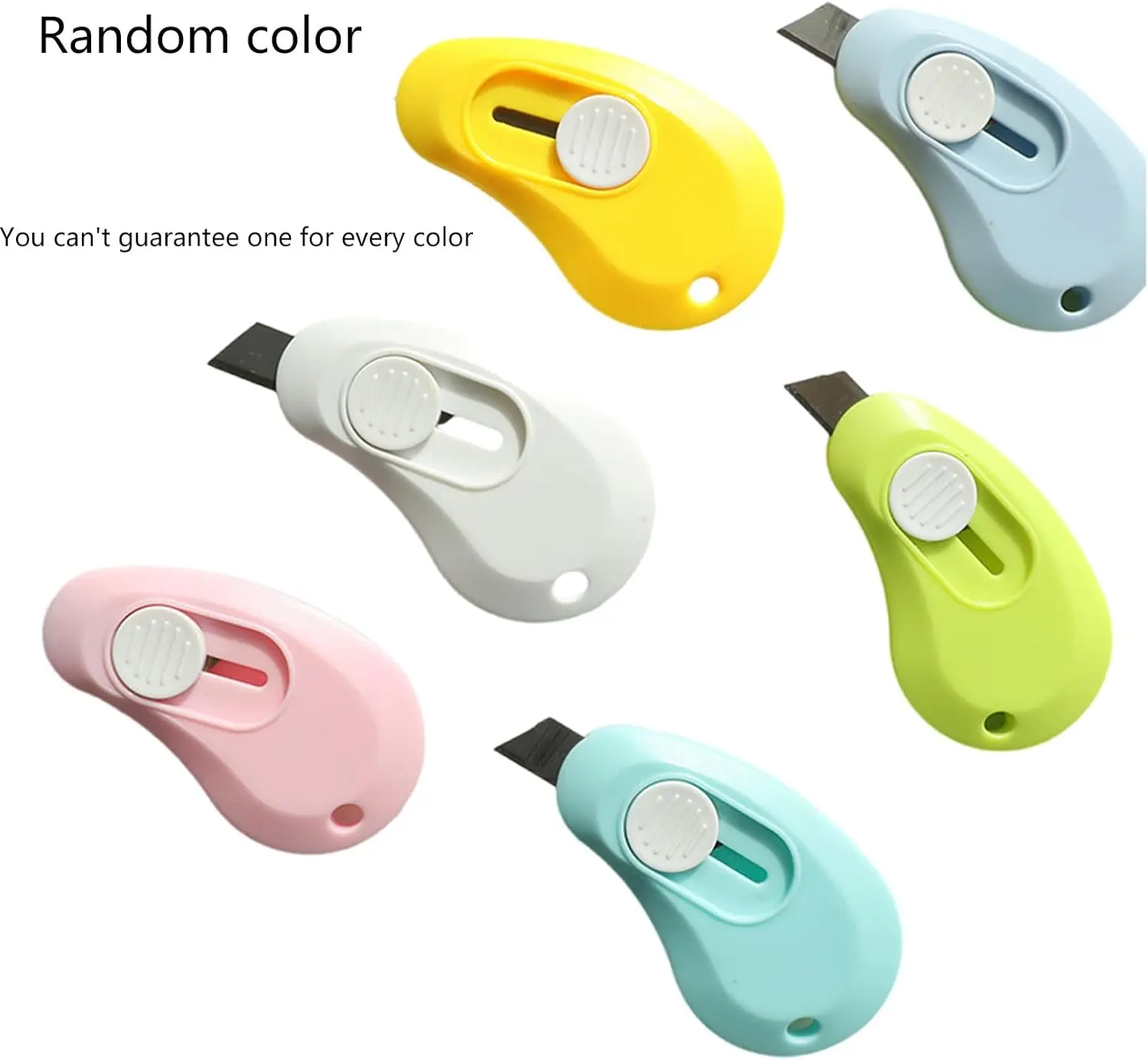 24 Pcs Small Utility Knives Small Safety Cutter Package Box Opener Retractable Utility Knives Envelope Opener for Office