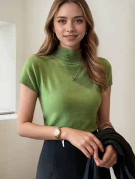 Half Neck Casual Top 1