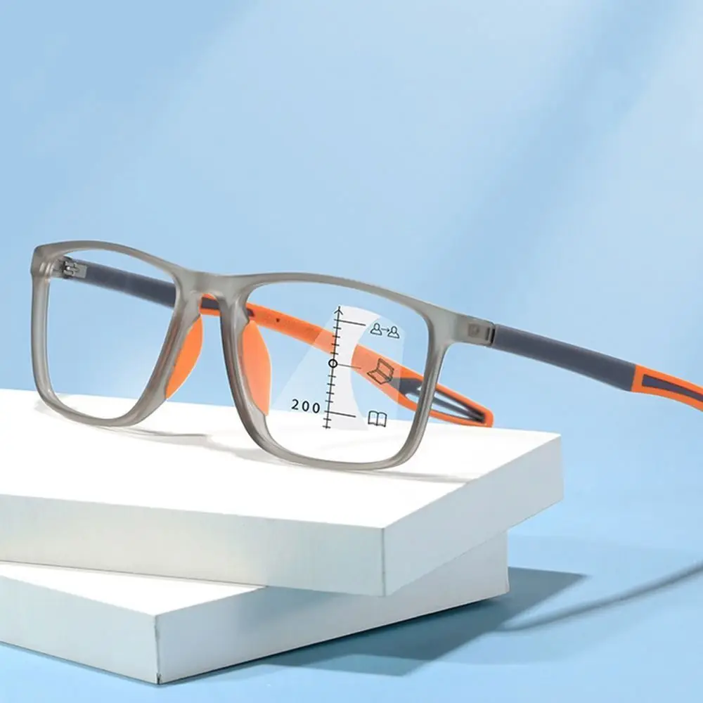 Modische, einfache Rahmenbrille, Augenschutz, Anti-Blaulicht, Sport-Lesebrille, presbyopische Brille, ultraleichte Brille – Detail 11