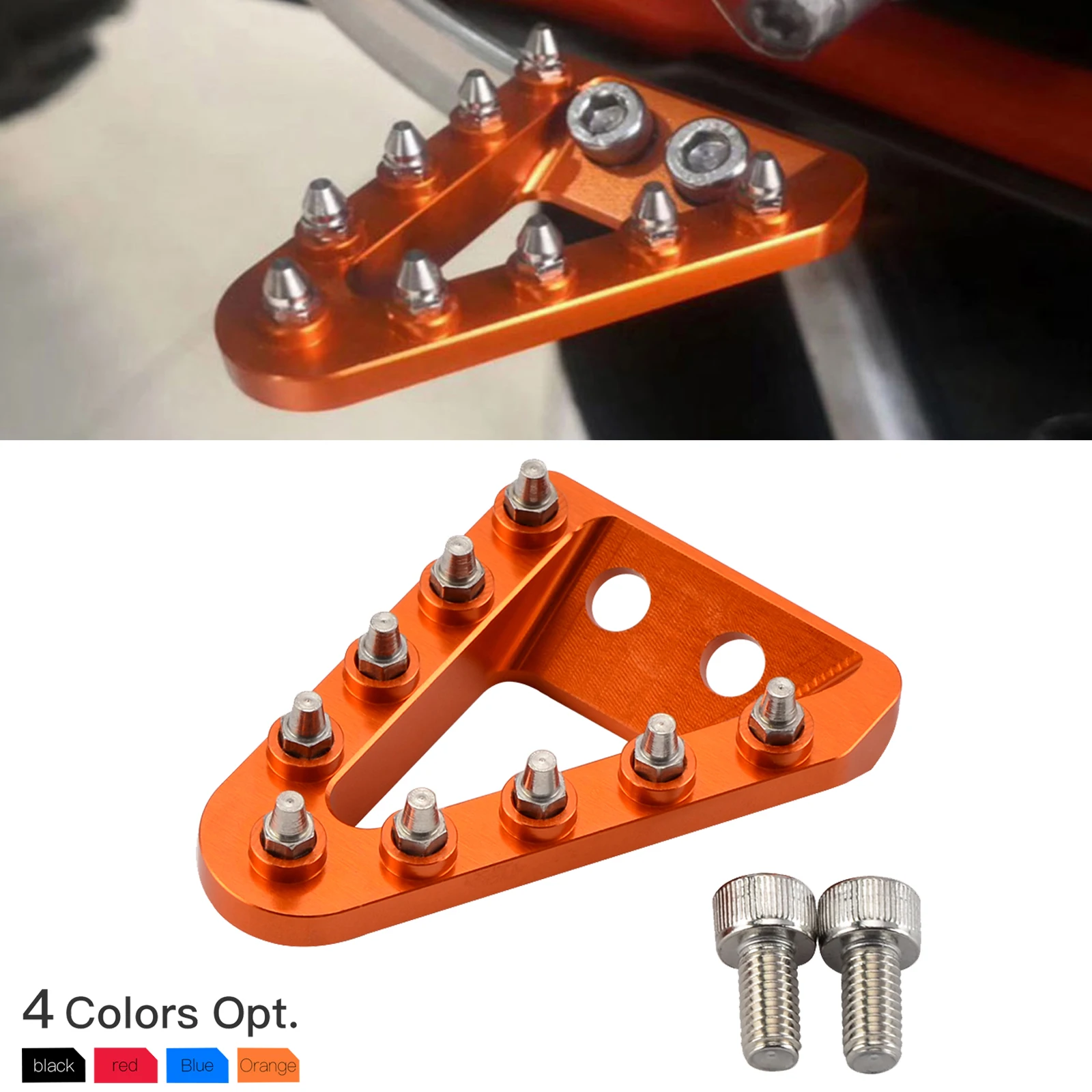 

For KTM EXC300 EXC EXCF XC XCF SX SXF XCW TPI Six Days 125 250 300 350 400 450 500 2017-2023 Motorcycle Brake Pedal Tip Plate