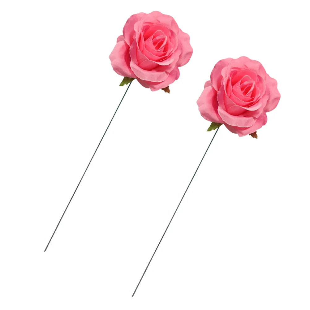 장 정원 금속 공예 말뚝, 화분 말뚝, 외부 통로 파티오 장식, 2 개