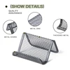 Metal Mesh Business Card Holder, Name Card Stand for Office Business Card Display 50 Cards Organizer, 12 Packs 4