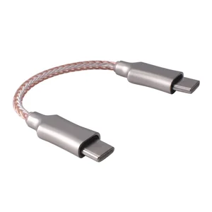 Portable Decoding Amp OTG Cable Type-C To Type-C Recording 8-Core Audio Cable for HiFi Headphone OTG Adapter