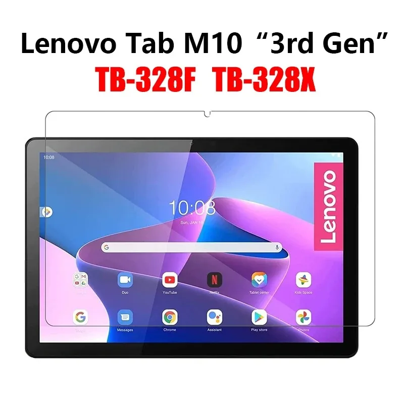

Tempered Glass Screen Protector For Lenovo Tab M10 3rd Gen 10.1 Inch 2022 TB-328XU TB-328FU Tablet Bubble Free Protective Film