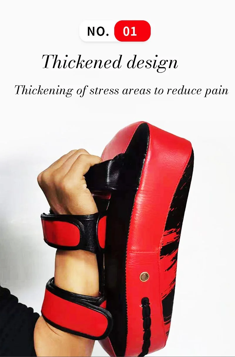Description Picture 3 of item1 Pair Boxing Mitts Training Target Focus Punch Pad Combat Taekwondo Boxer Pads Kick Bag Karate Combat Thai Glove Equipment