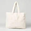 Goddess Yoga Foxy Sherpa Tote Fashion Letter Plush Handbag Comfortable Strap Large Capacity Storage Shoulder Bag 3