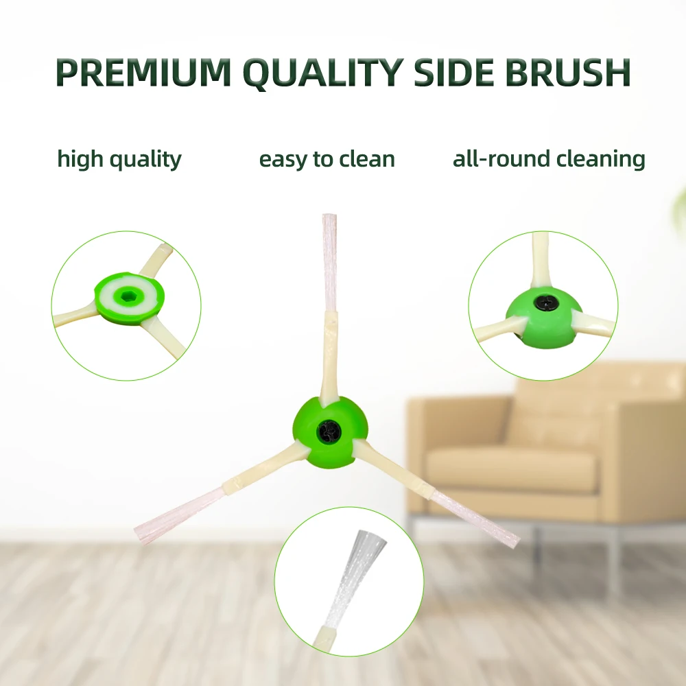 Robot Vacuum Replacement Kit: Main Side Brush, Filter, and Dust Bag Parts