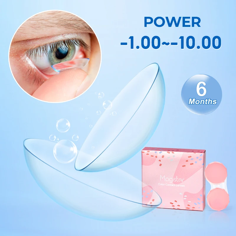 Contact Lenses For Vision Correction With Diopters Clear Lens Myopia Power Prescription