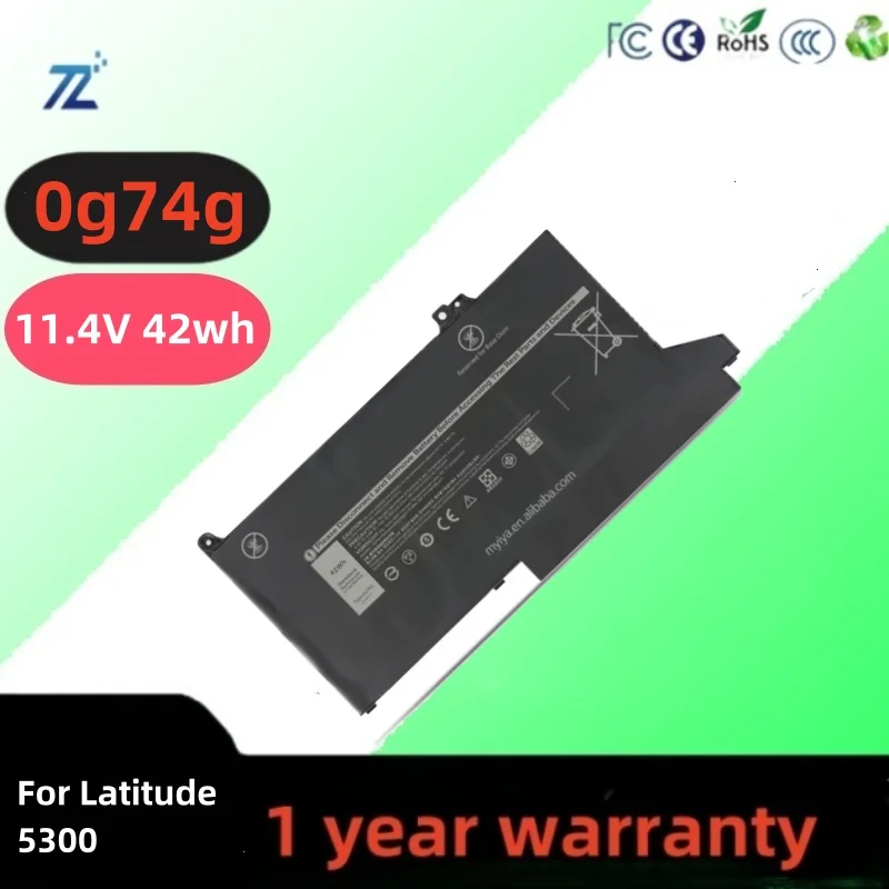 

Сменный аккумулятор для ноутбука 0g74g, для ноутбука Latitude 5300 2-в-1 серии 5310 7300 7400 Og74g 02pfpw 2pfpw 3kf82