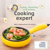 UK/US/EU Countertop Non-Stick Electric Pot Cookers & Wooden shovel Home Breakfast Machine for Quickly Cooking Egg Frying steak 1