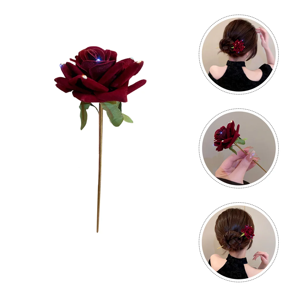 

Цветочные Палочки для волос для длинных заколок в китайском стиле женские темпераментные японские аксессуары