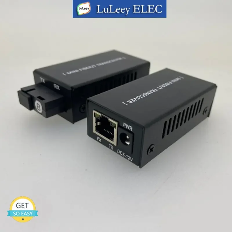 1 זוג BIDI מיני Gigabit SC סיבי מדיה 1 יציאת ממיר Rj45 אופטי משדר 20km 10/100/1000M A/B סיבים אופטי משדר SM
