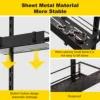 Triple Bathroom Shelves Iron Rack Without Drilling Over Door Hanging Storage Basket with Hooks Shampoo Organizer Shower Holder 5