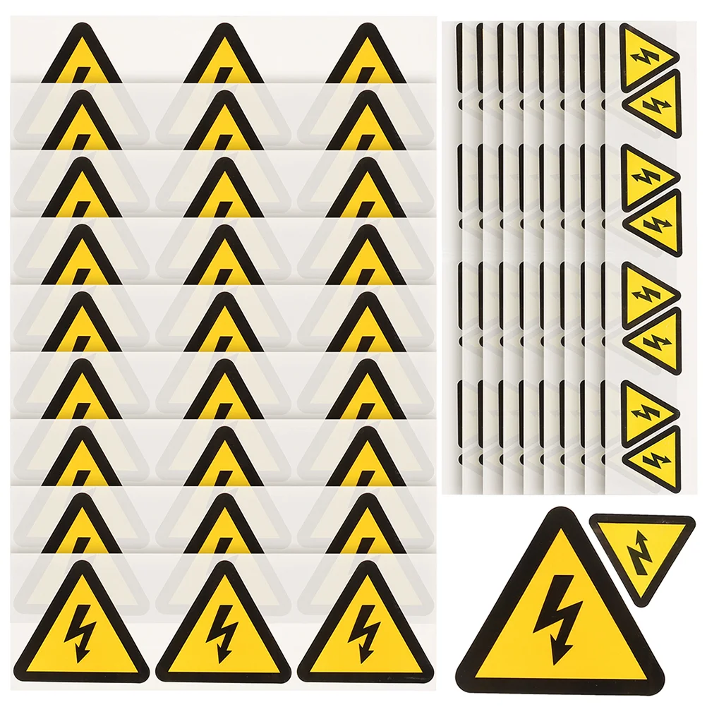 24 Pcs Label Labels Safe Warning Sticker Electronic High Voltage Sign Stickers