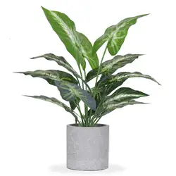 Artificial Potted Plants for Home and Office Decor (Green)