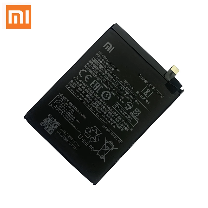 100% originální xiao mi BN59 5000mah telefon baterie pro Xiaomi redmi nota 10 10S mobilní telefon náhrada akumulátory bateria