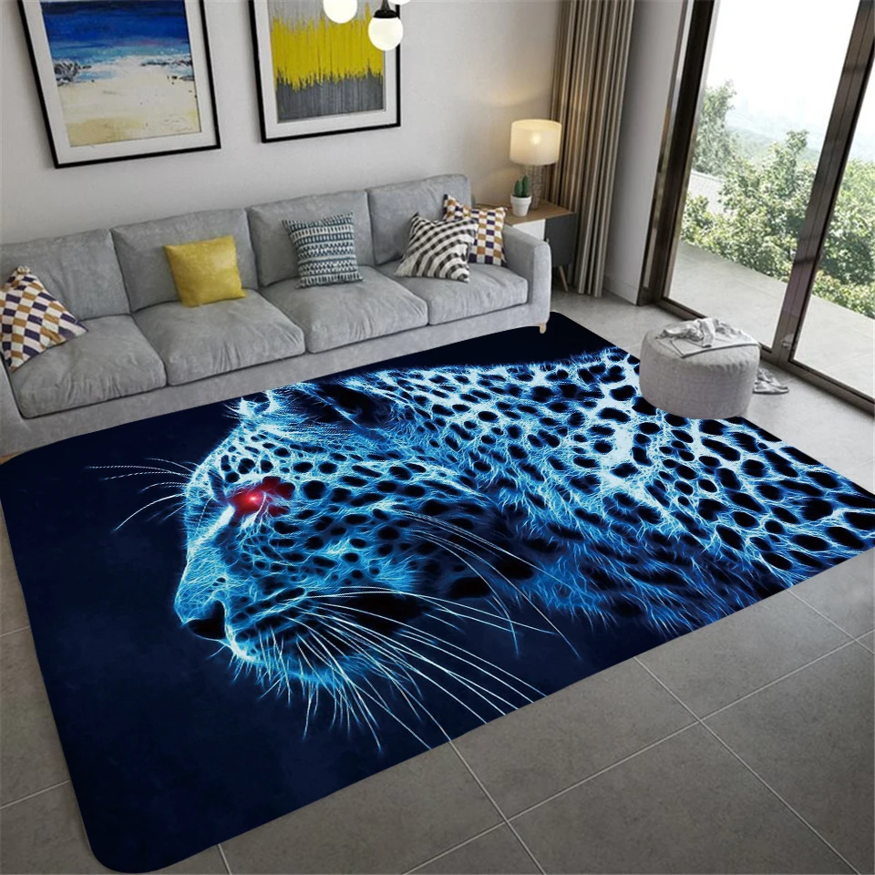 DomineeringTigerPrintCarpetLargeCarpetLivingRoomAnimalBathroom