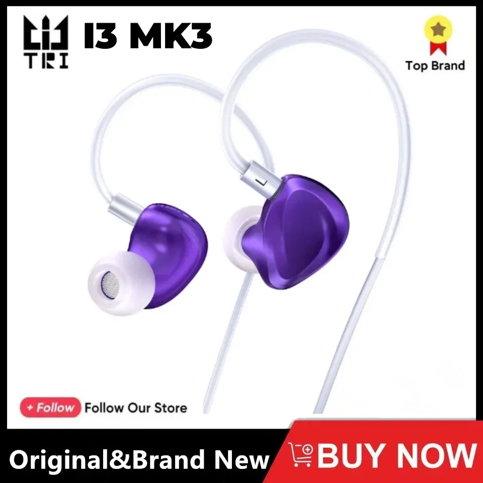 TRI I3 MK3 3rd Gen Planara+BA+DD Hybrid Flagship IEM In-Ear Monitor HIFI Headphones High Resolution Wired Earbuds New Arrival