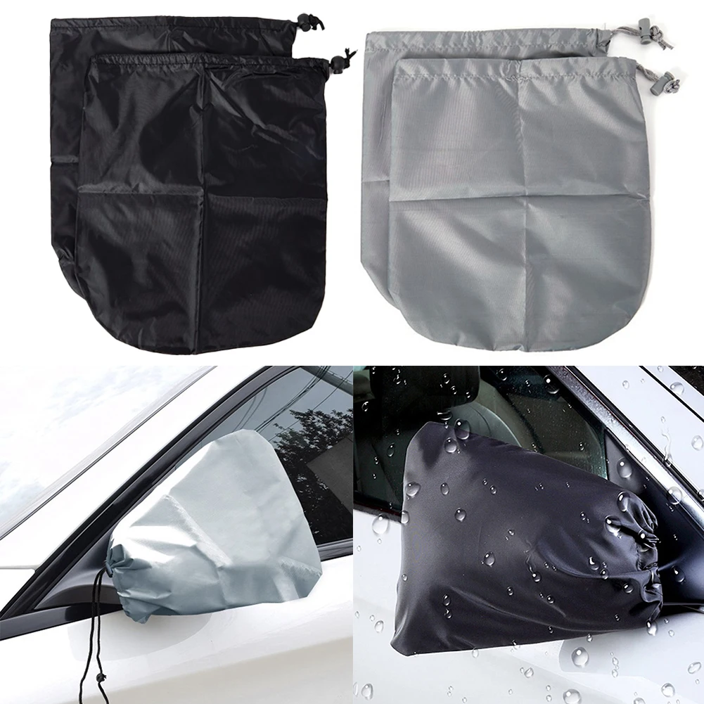 

2PCS Car Side Mirror Rear View Cover Ice Winter Exterior Mirror Covers Frost Guard Dustproof Waterproof Side Mirror Rear Cover