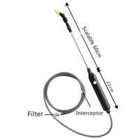 Pulvérisateur de jardin électrique pour plantes, 2 m, 3 m, 5m, batterie injuste, 62 pulvérisateurs, baguette télescopique, outil d'arrosage de jardinage 5