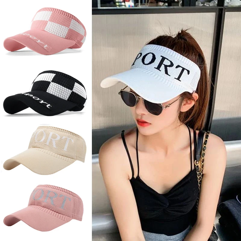 Summer Sun Visor Women Girls Adjustable Baseball Caps Sports Printed