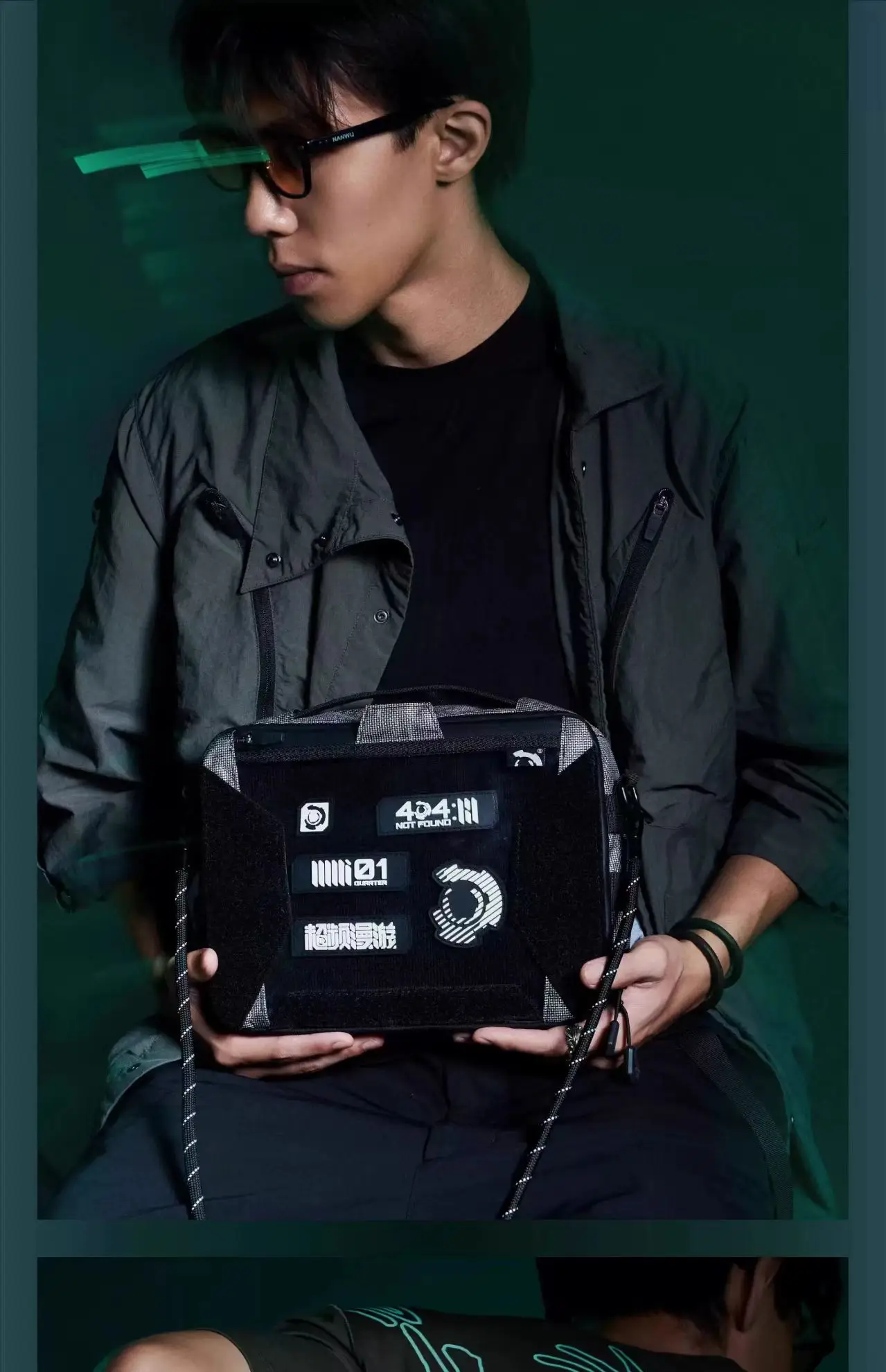 Overclock roam 25ss "Negative Display" Transparent side shoulder bag dnm xpac materials techwear accessories edc carrier 7 Overclock roam 25ss