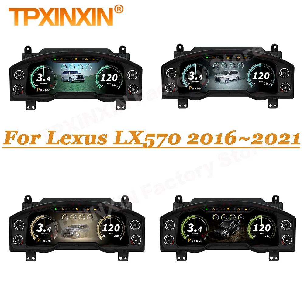 車用バーチャルコックピットパネル デジタルクラスター計器 LCD ダッシュボードパネル と互換性がある レクサス RX RX300 車用バーチャルコックピットパネル デジタルクラスター計器 LCD ダッシュボードパネル レクサス RX RX300 RX330 RX  デジタルクラスター計器と互換性のあるレクサス RX RX300 RX330 RX350 RX400 RX450h 2016-2021 車用バーチャルコックピットパネル  デジタルクラスター計器 ...