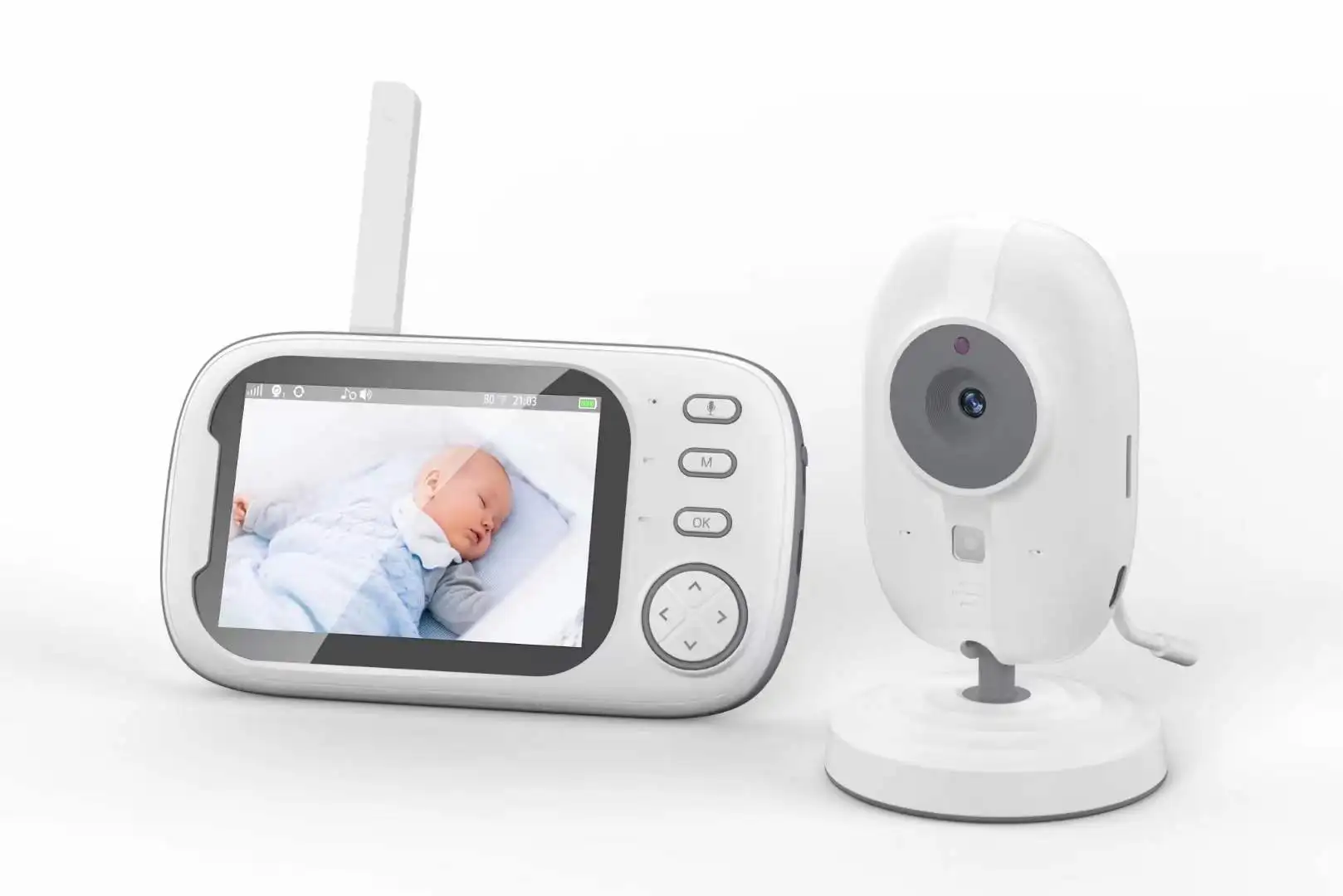 

3.5Inch 720P Wireless Baby Monitor Temperature Monitoring VOX Feeding Remind Intercom BabySistter Nanny Cam