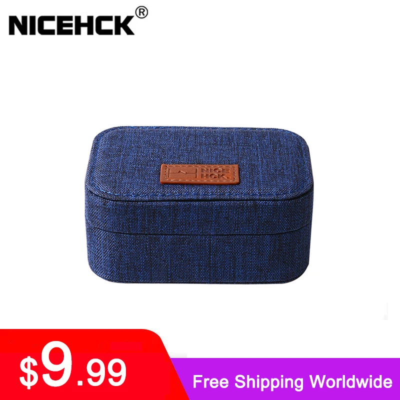 

Новые высококачественные холщовые наушники NiceHCK, портативная коробка для хранения гарнитуры, амортизирующая сумка для кабеля, аксессуар для LZ A6/MK3
