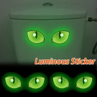Creative Glowing the Dark Eyes Waterproof Stickers Perfect for Bathroom Toilet Wall Decoration Also Great Car Stickers