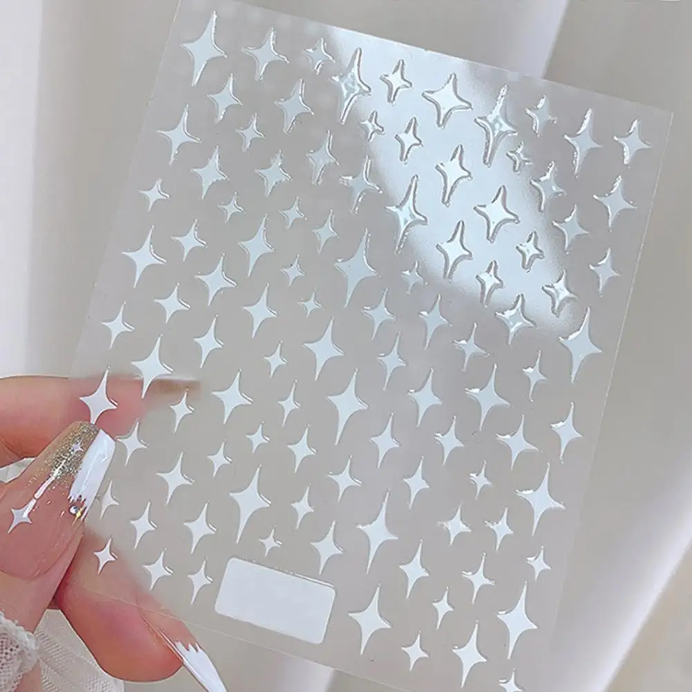 Exquisite Nail Shining Star Patch 3D Effect Nail Art Decal Removable Decorative Girls Fingernail Mini Shining Star Sticker nail stickers,nail art decoration,nail decals