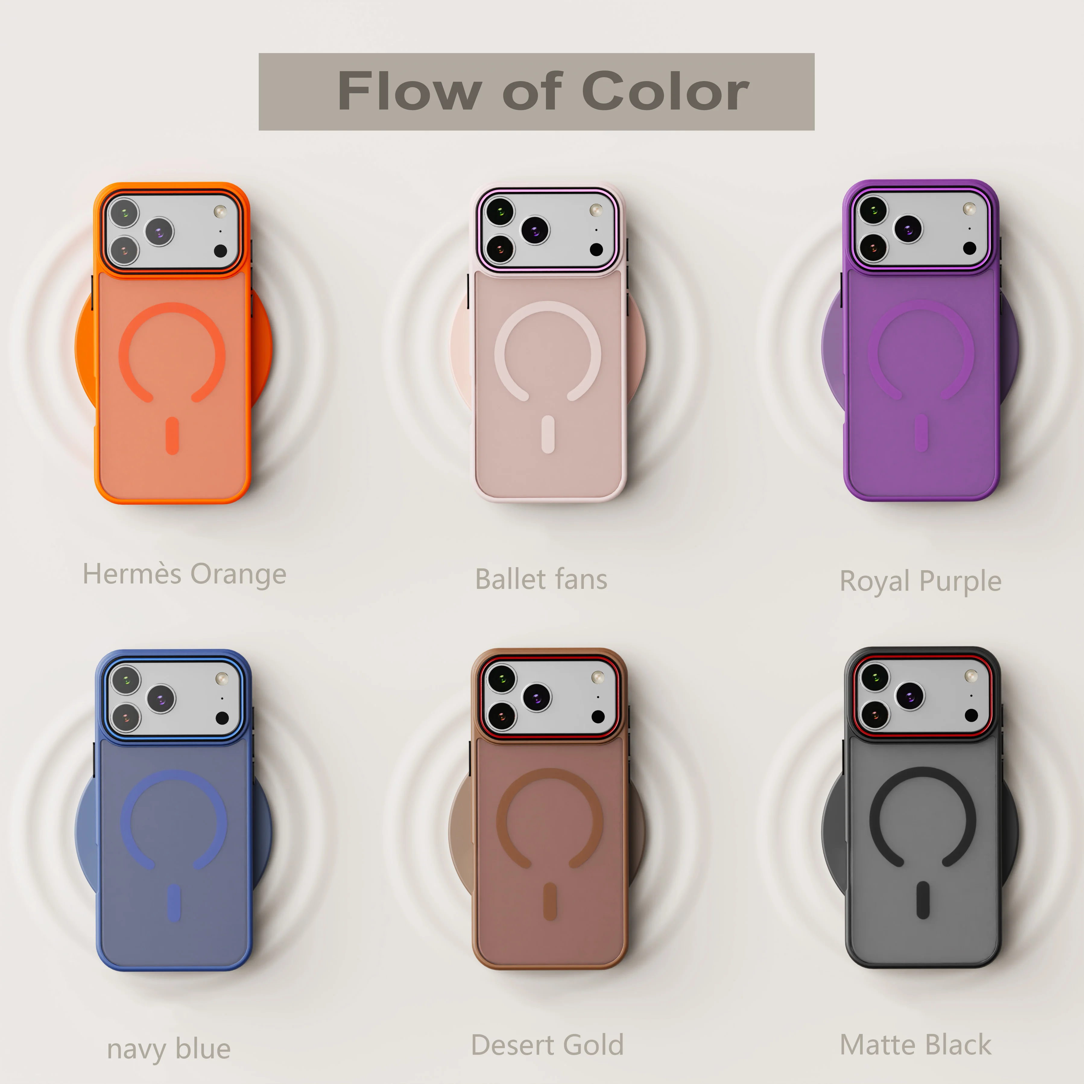 Luxury Matte Transparent Magnetic Phone Case with MagSafe Wireless Charging Compatibility