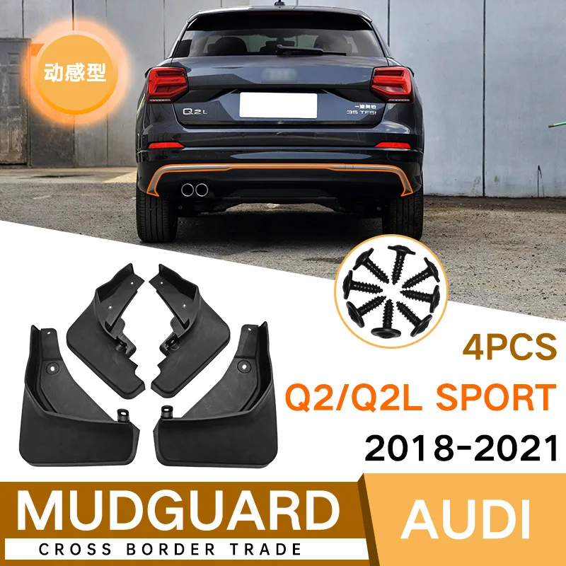 

MudFlaps FOR Audi Q2/Q2L Sport 2018-2021 mudguard auto SplashGuards Fender Set Parts FrontRear Automotive Accessories