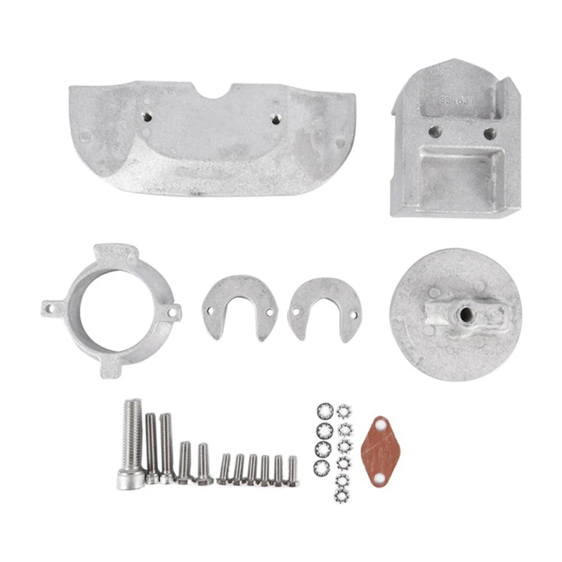 

2X Outboard Engine Anode Aluminum Alloy Kit For Mercury Alpha One Gen 888756Q03 Outboard Engine Protection Anode