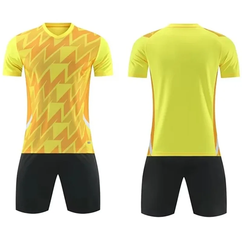 Kids School Soccer Sports Set Jerseys And Shorts Students Football Training Match Uniform Team Name Number Men Shirt