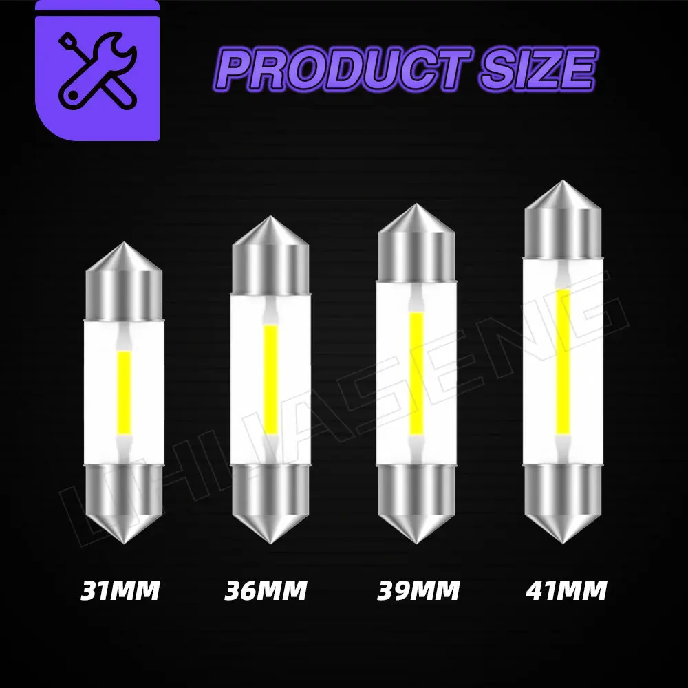 UHUASENG 2PCS 6V 12V 24V C5W Led ���� C10W ���� 31mm ���� 36mm 39mm 41mm 28mm �� ��ũ ���� ���� ������ ȭ��Ʈ ��ȣ �ڵ��� ����Ʈ
